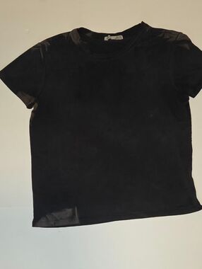 Dex Distressed Blacked Mini Tee XS